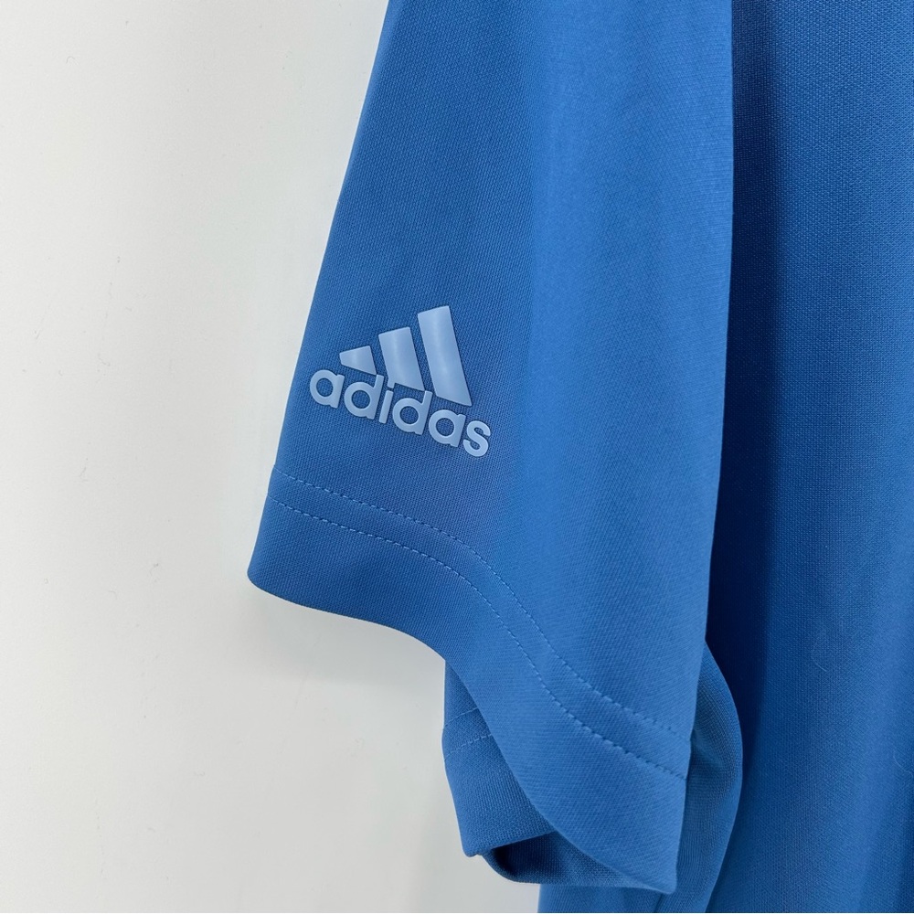 Adidas Polo Shirt Mens XL Blue Primegreen Performance Golf Short Sleeve - Picture 3 of 8
